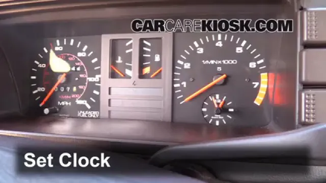 1984 Audi Coupe 2.2L 5 Cyl. Reloj Fijar hora de reloj